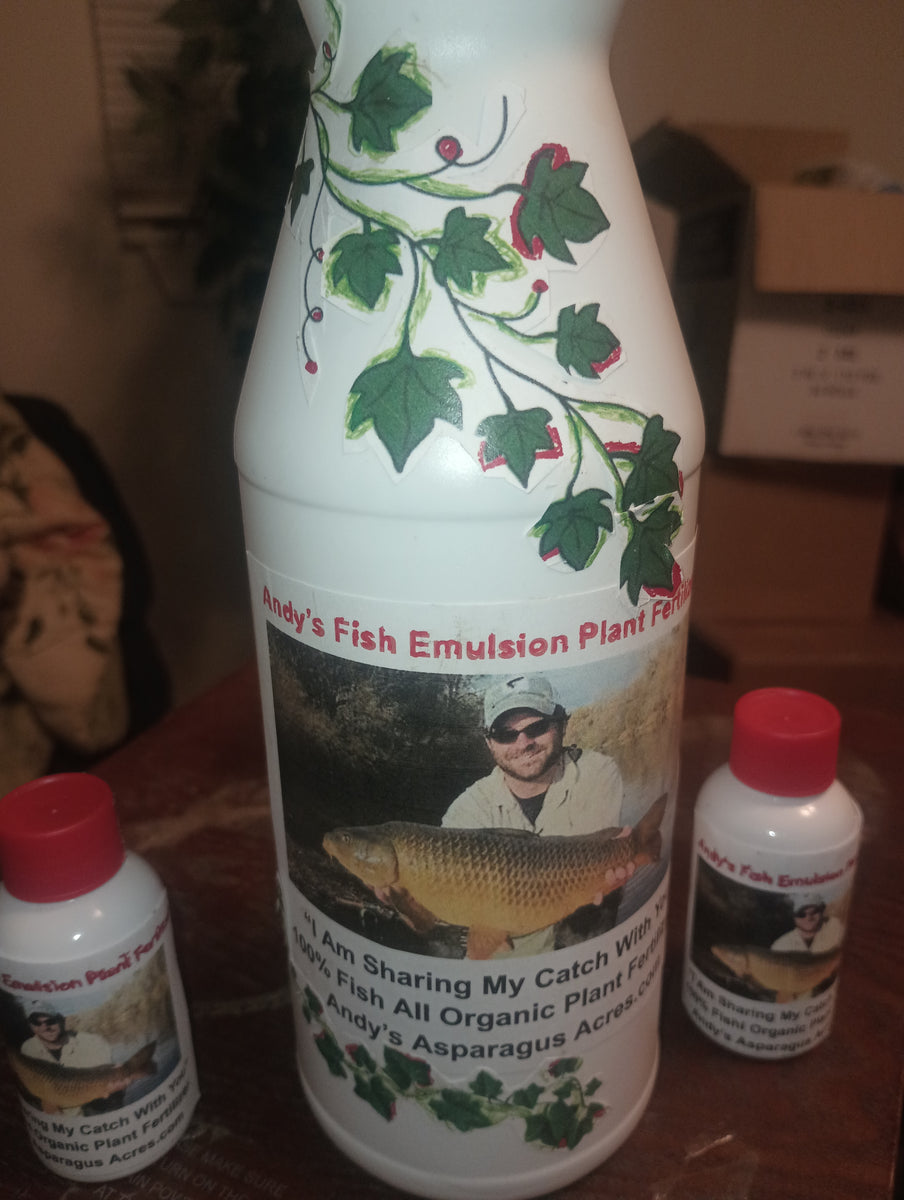 Andy's Garden Fish Emulsion Plant Fertilizers – Andy's Asparagus Acres